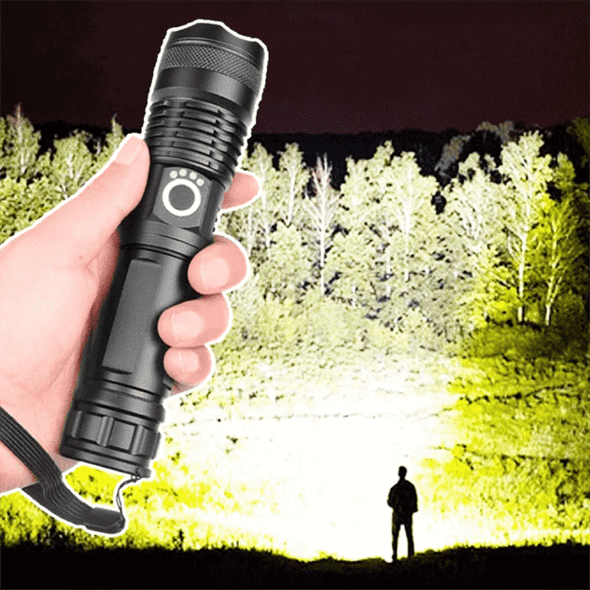XHP50.2 Ultra-Bright Flashlight — Turn Night Into Day with a Massive, Long-Throw Beam