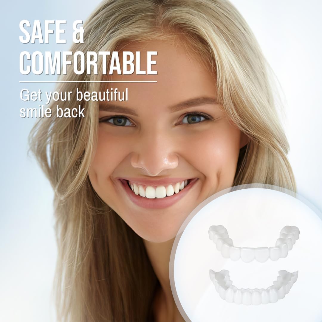Snap-On Veneers (Upper & Lower Set) — A Flawless, Confident Smile in Seconds, No Dentist Needed