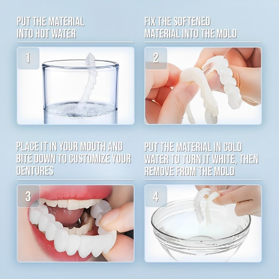Snap-On Veneers (Upper & Lower Set) — A Flawless, Confident Smile in Seconds, No Dentist Needed