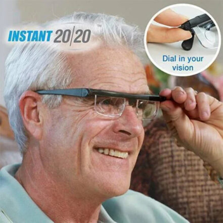 Adjustable Focus Glasses — One Pair for Near AND Far, No More Switching Readers