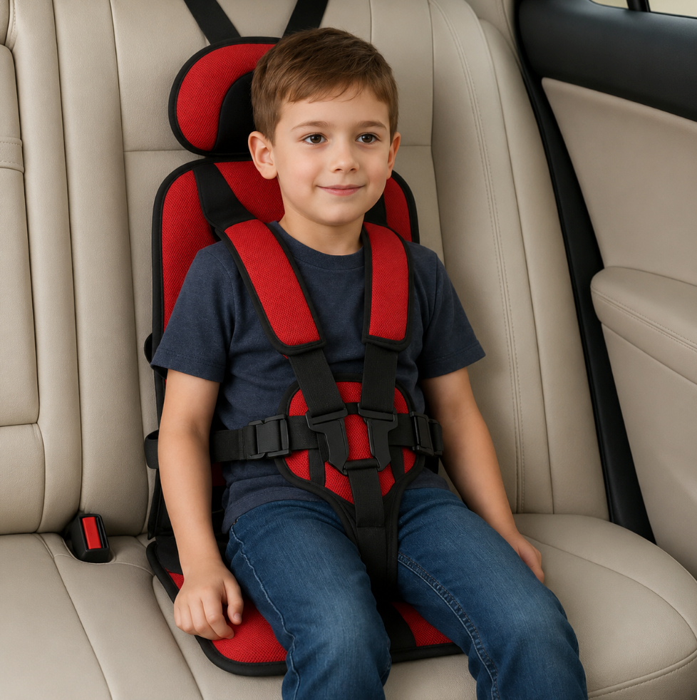 Compact Child Travel Seat — Safe, Foldable Car Safety That Fits in Any Bag