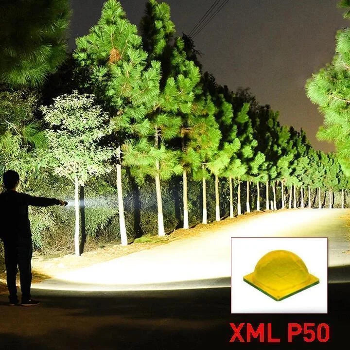 XHP50.2 Ultra-Bright Flashlight — Turn Night Into Day with a Massive, Long-Throw Beam