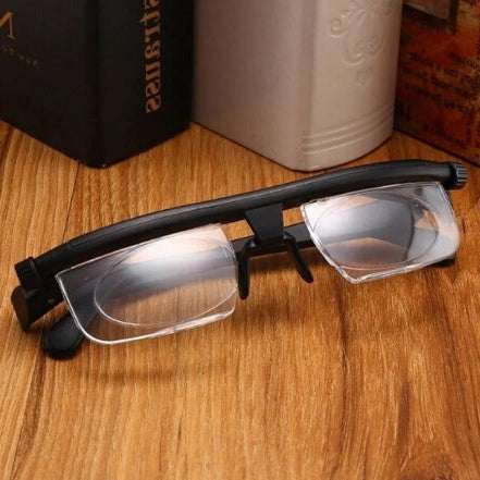 Adjustable Focus Glasses — One Pair for Near AND Far, No More Switching Readers