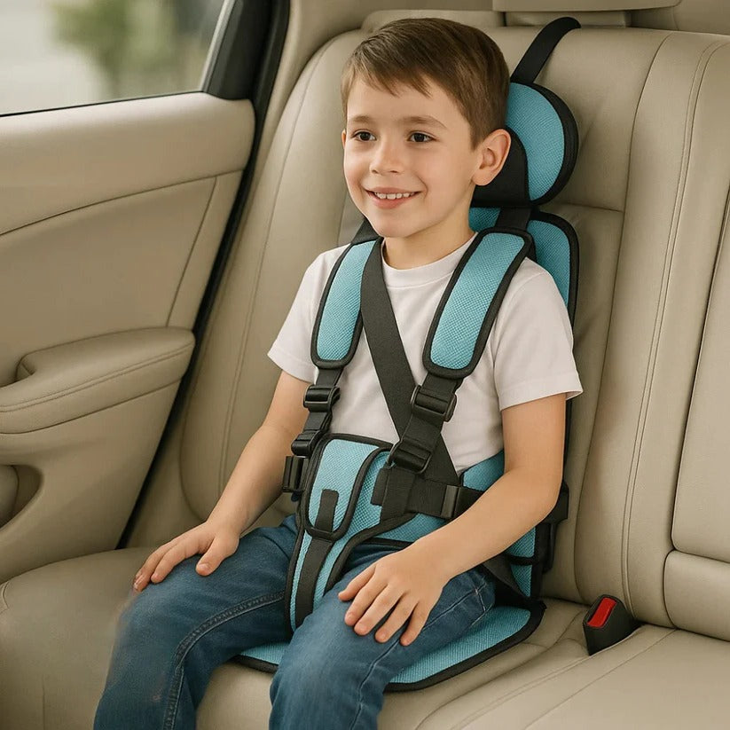Compact Child Travel Seat — Safe, Foldable Car Safety That Fits in Any Bag