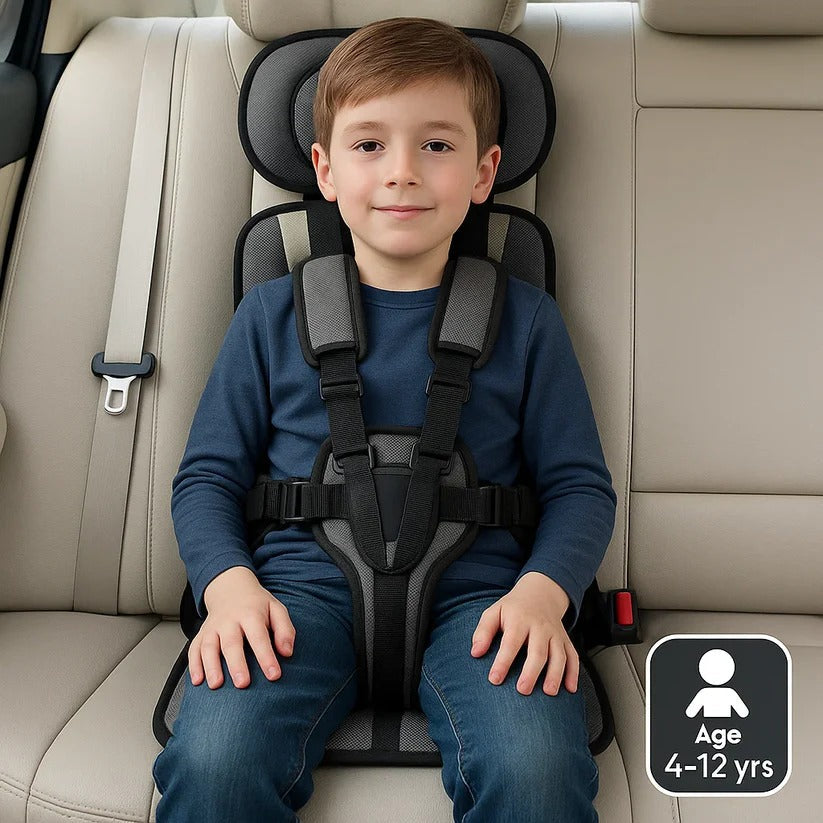 Compact Child Travel Seat — Safe, Foldable Car Safety That Fits in Any Bag