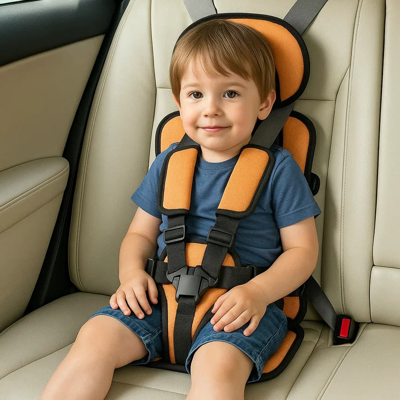 Compact Child Travel Seat — Safe, Foldable Car Safety That Fits in Any Bag