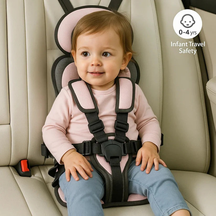Compact Child Travel Seat — Safe, Foldable Car Safety That Fits in Any Bag