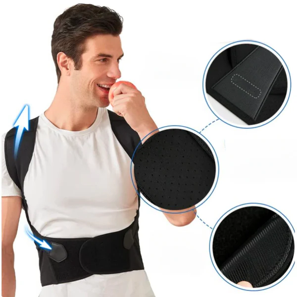 Posture Corrector Brace — Stand Taller and Ease Back Pain with Gentle All-Day Support